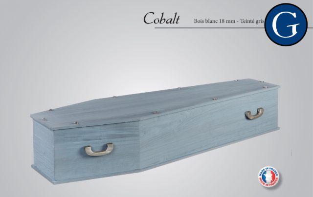 Cercueil Cobalt - Blois blanc 18 mm teinté gris
