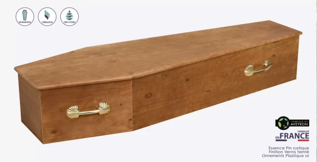 Cercueil Crémation - Pin rustique