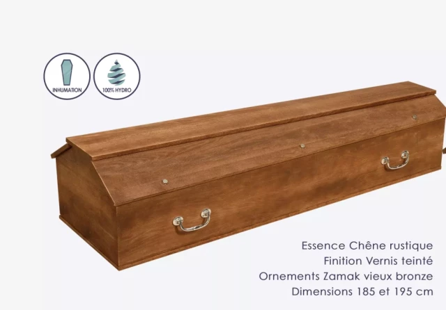 Cercueil Inhumation - Chêne rustique