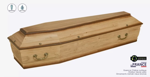 Cercueil Inhumation - Chêne rustique